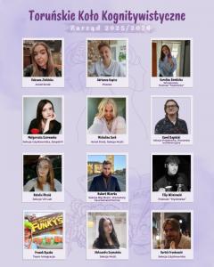 Toruńskie Koło Kognitywistyczne. Zarząd 2025-2026